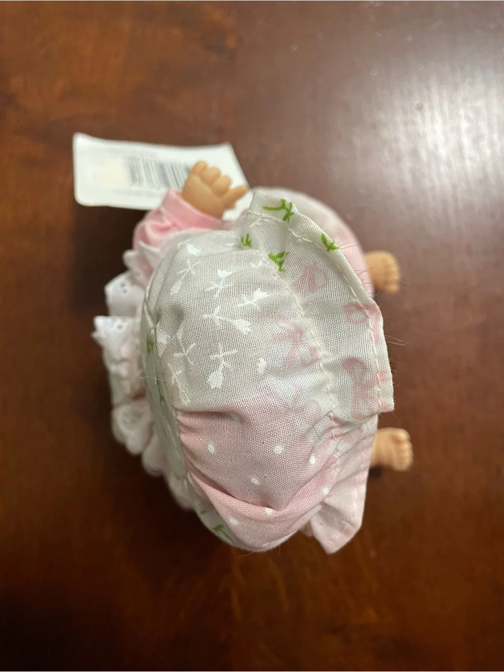 1990s Palm Pals Bean Bag Kids Baby Doll with Bonnet